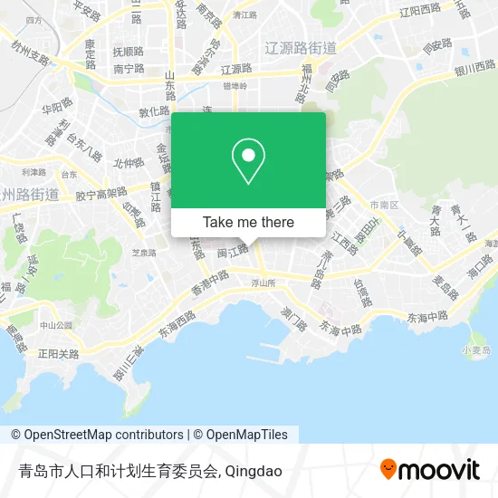 青岛市人口和计划生育委员会 map