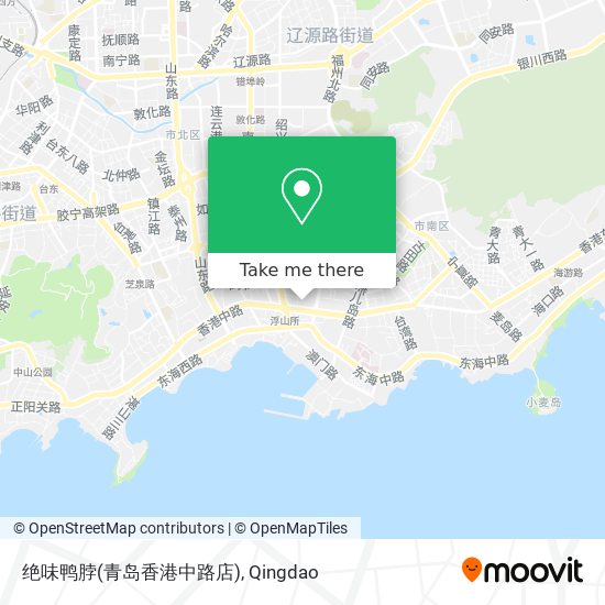 绝味鸭脖(青岛香港中路店) map