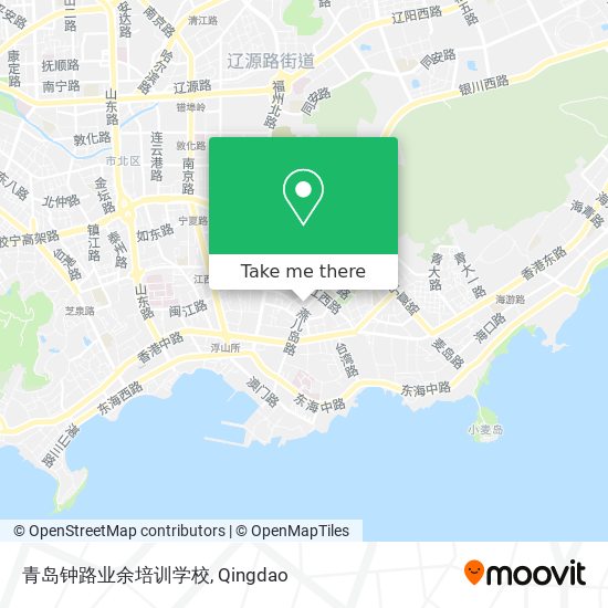 青岛钟路业余培训学校 map