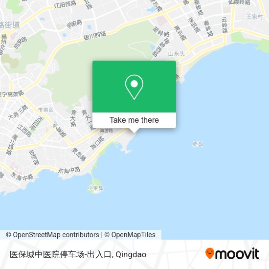 医保城中医院停车场-出入口 map