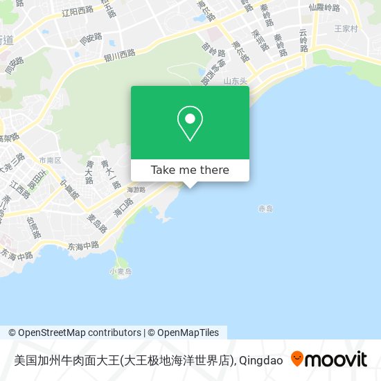 美国加州牛肉面大王(大王极地海洋世界店) map