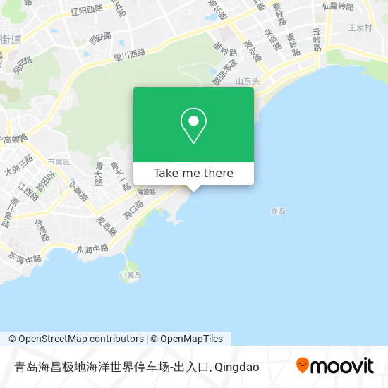 青岛海昌极地海洋世界停车场-出入口 map