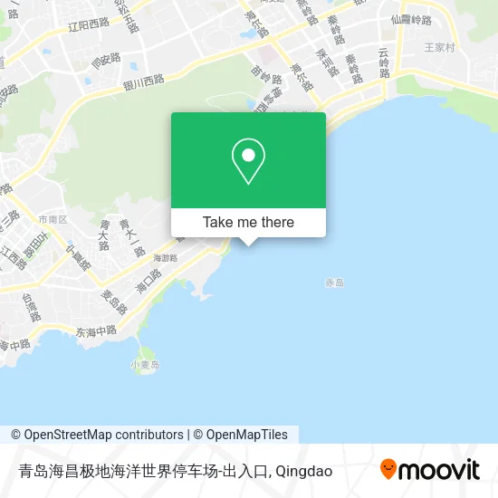 青岛海昌极地海洋世界停车场-出入口 map