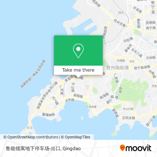 鲁能领寓地下停车场-出口 map