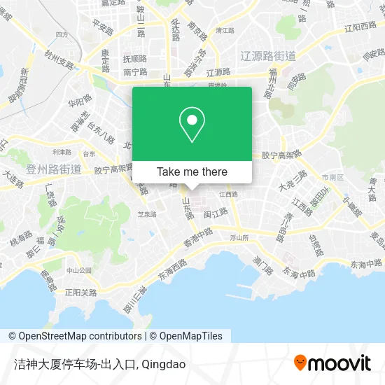 洁神大厦停车场-出入口 map