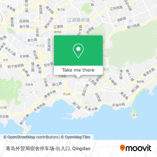 青岛外贸局宿舍停车场-出入口 map