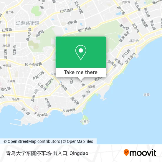青岛大学东院停车场-出入口 map