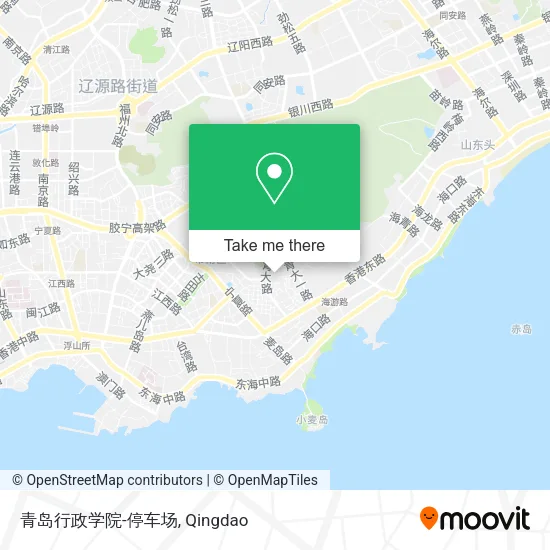 青岛行政学院-停车场 map