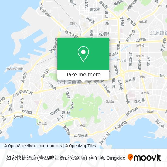 如家快捷酒店(青岛啤酒街延安路店)-停车场 map