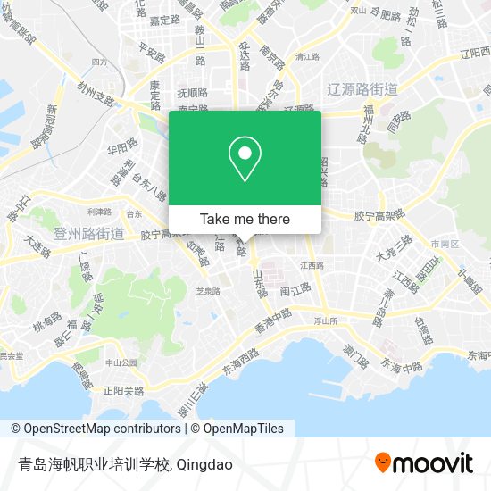 青岛海帆职业培训学校 map