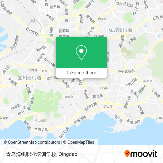 青岛海帆职业培训学校 map