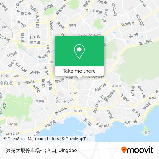 兴苑大厦停车场-出入口 map