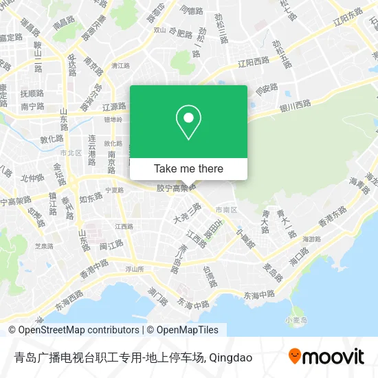 青岛广播电视台职工专用-地上停车场 map
