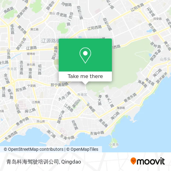 青岛科海驾驶培训公司 map