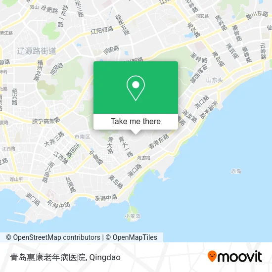 青岛惠康老年病医院 map
