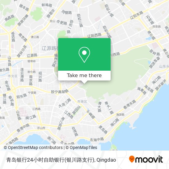 青岛银行24小时自助银行(银川路支行) map