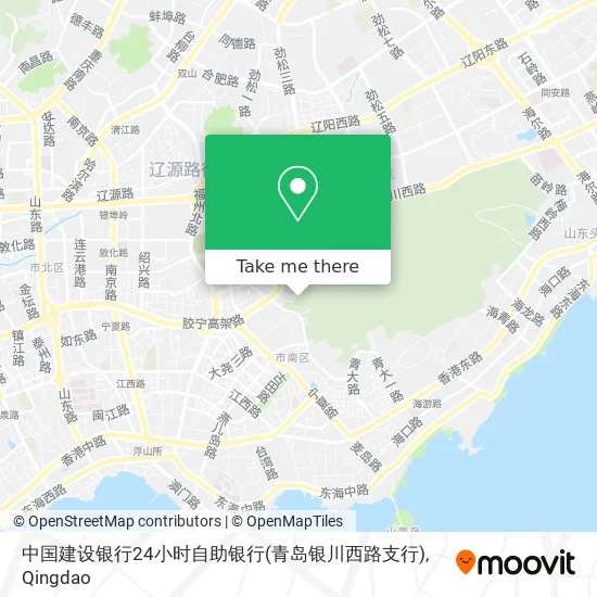 中国建设银行24小时自助银行(青岛银川西路支行) map