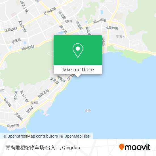 青岛雕塑馆停车场-出入口 map