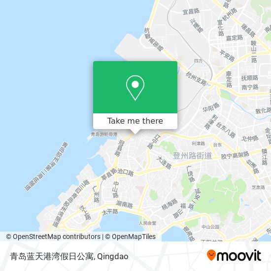 青岛蓝天港湾假日公寓 map