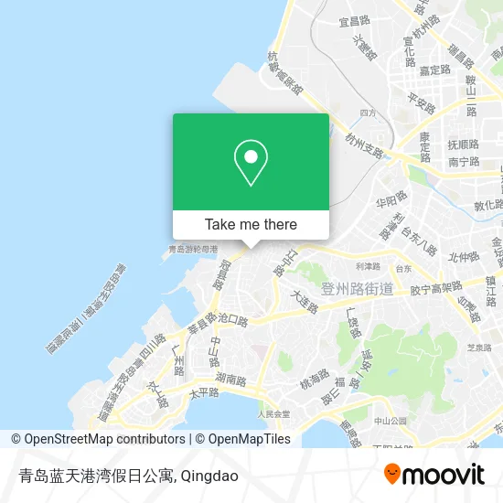 青岛蓝天港湾假日公寓 map
