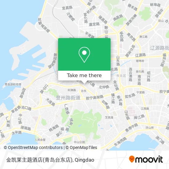 金凯莱主题酒店(青岛台东店) map