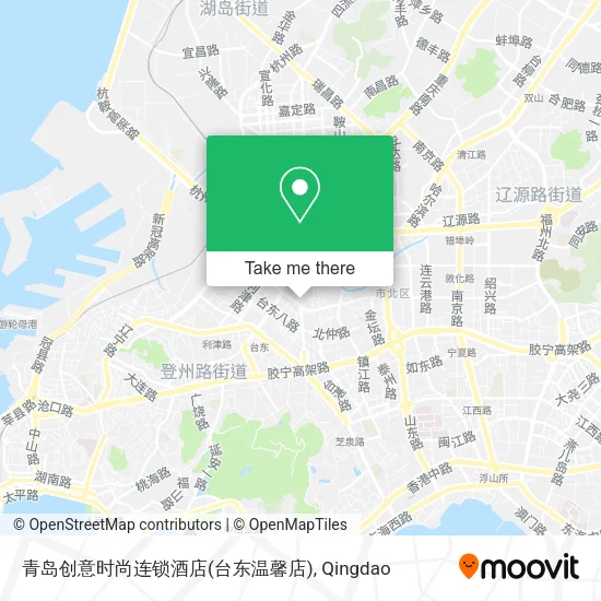 青岛创意时尚连锁酒店(台东温馨店) map