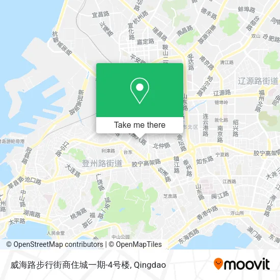 威海路步行街商住城一期-4号楼 map