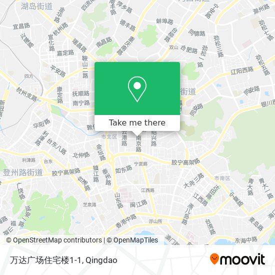 万达广场住宅楼1-1 map