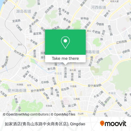 如家酒店(青岛山东路中央商务区店) map