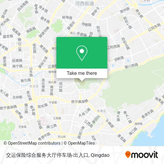 交运保险综合服务大厅停车场-出入口 map