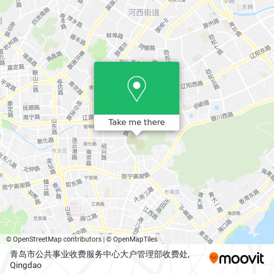 青岛市公共事业收费服务中心大户管理部收费处 map