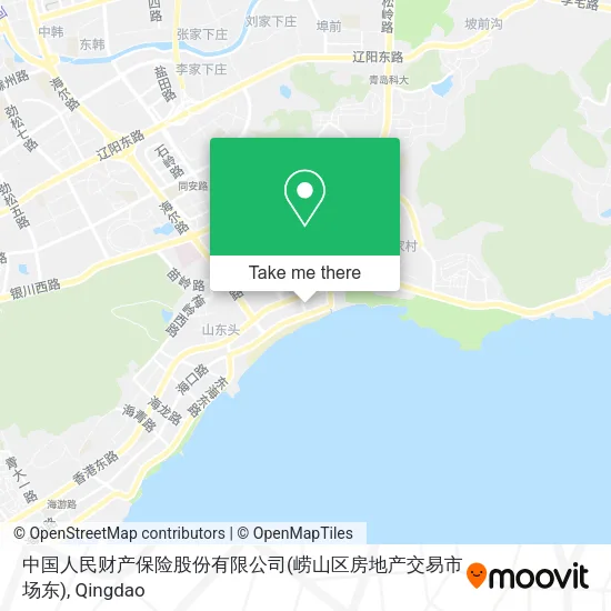 中国人民财产保险股份有限公司(崂山区房地产交易市场东) map
