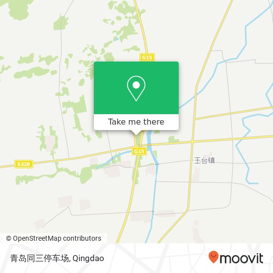 青岛同三停车场 map