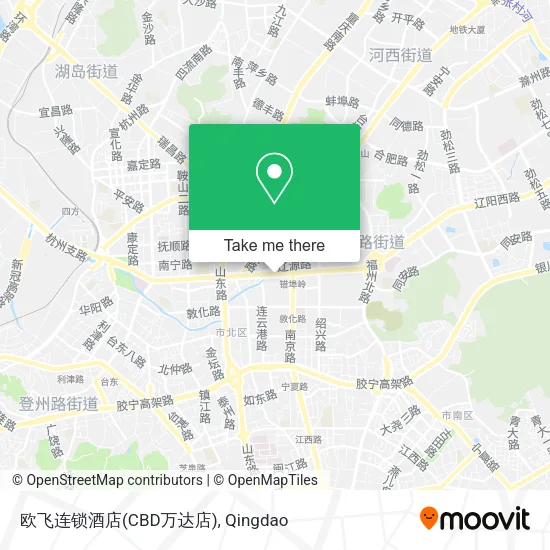 欧飞连锁酒店(CBD万达店) map