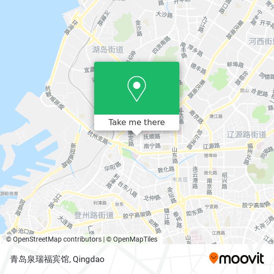 青岛泉瑞福宾馆 map