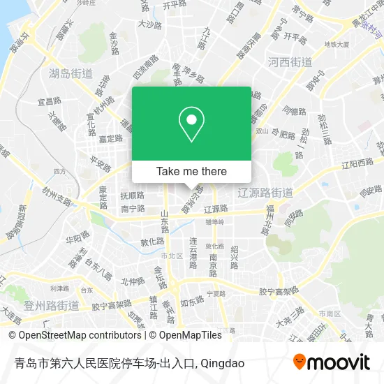 青岛市第六人民医院停车场-出入口 map