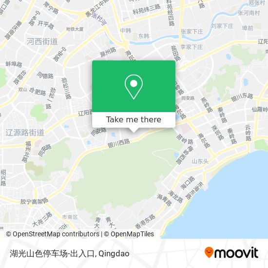 湖光山色停车场-出入口 map