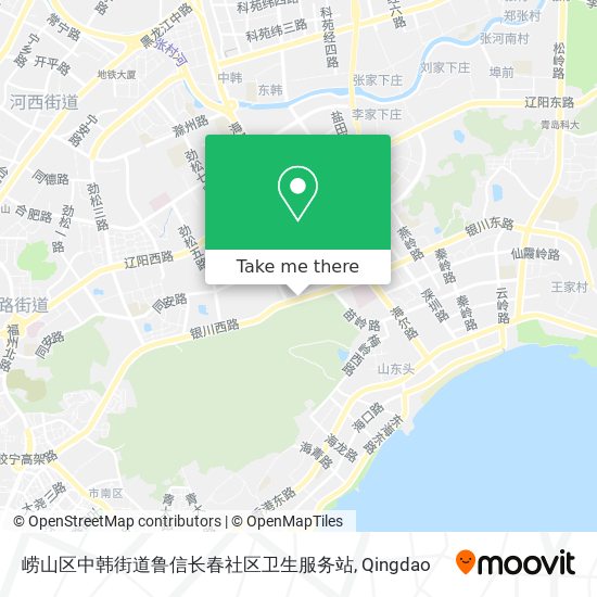 崂山区中韩街道鲁信长春社区卫生服务站 map