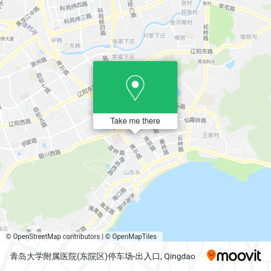 青岛大学附属医院(东院区)停车场-出入口 map