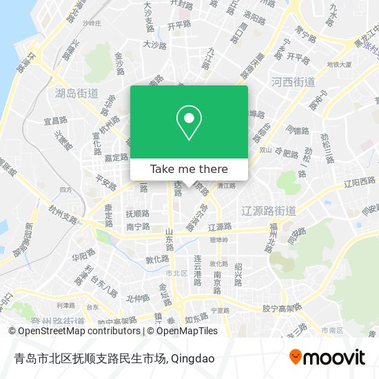 青岛市北区抚顺支路民生市场 map