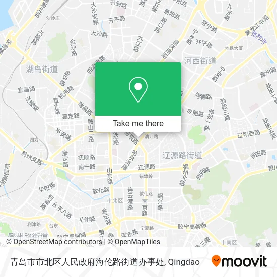 青岛市市北区人民政府海伦路街道办事处 map