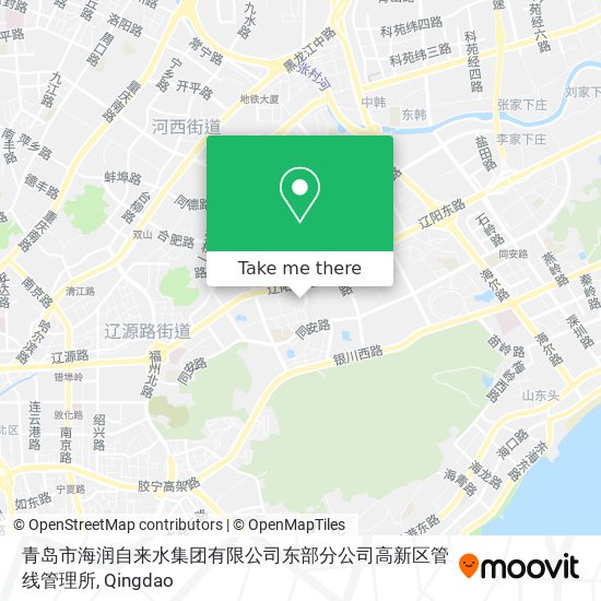 青岛市海润自来水集团有限公司东部分公司高新区管线管理所 map