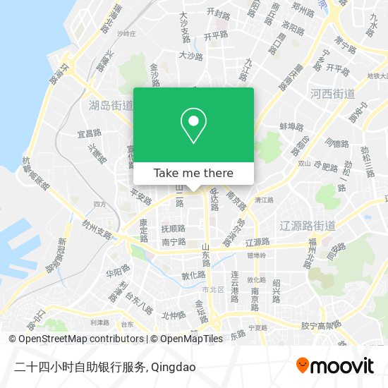 二十四小时自助银行服务 map