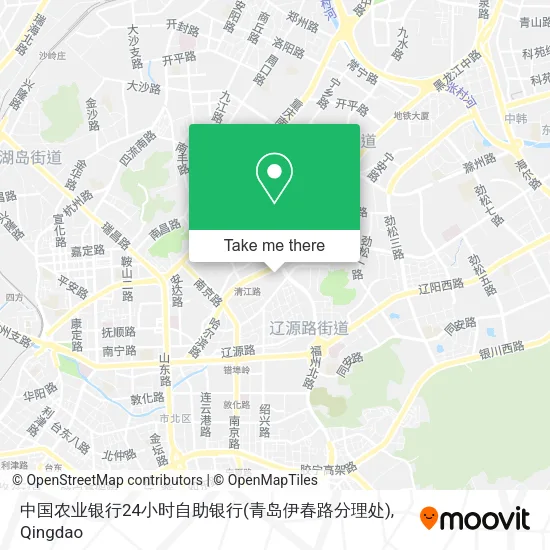 中国农业银行24小时自助银行(青岛伊春路分理处) map