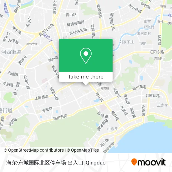 海尔·东城国际北区停车场-出入口 map