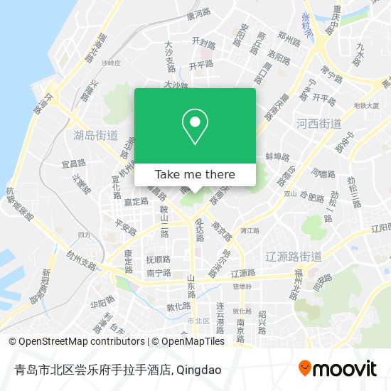 青岛市北区尝乐府手拉手酒店 map