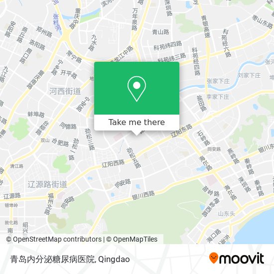 青岛内分泌糖尿病医院 map