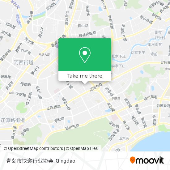 青岛市快递行业协会 map