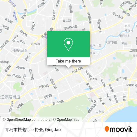 青岛市快递行业协会 map