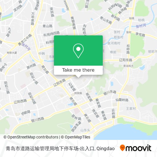 青岛市道路运输管理局地下停车场-出入口 map